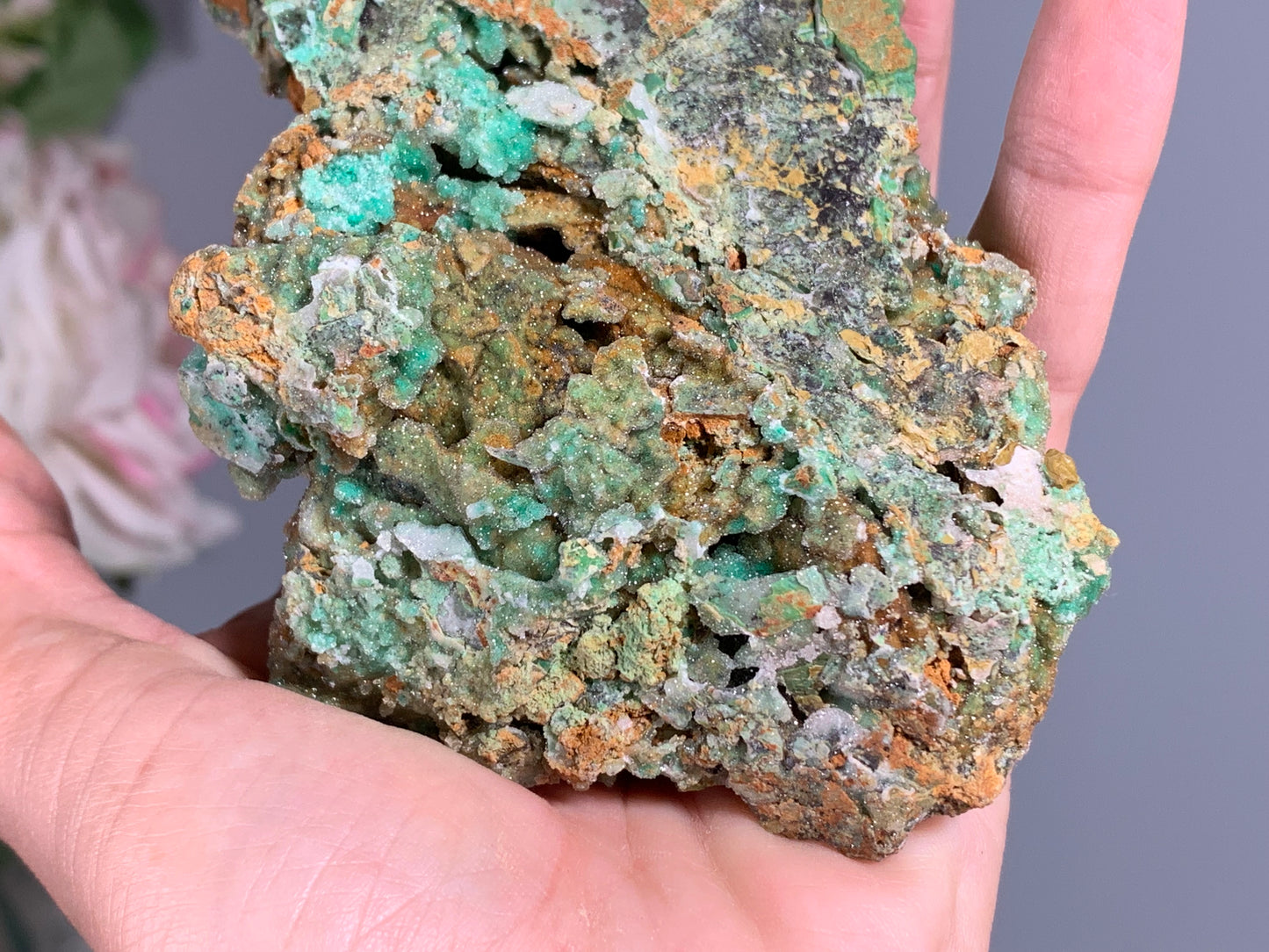 Druzy Chrysoprase (5.2", 131mm)