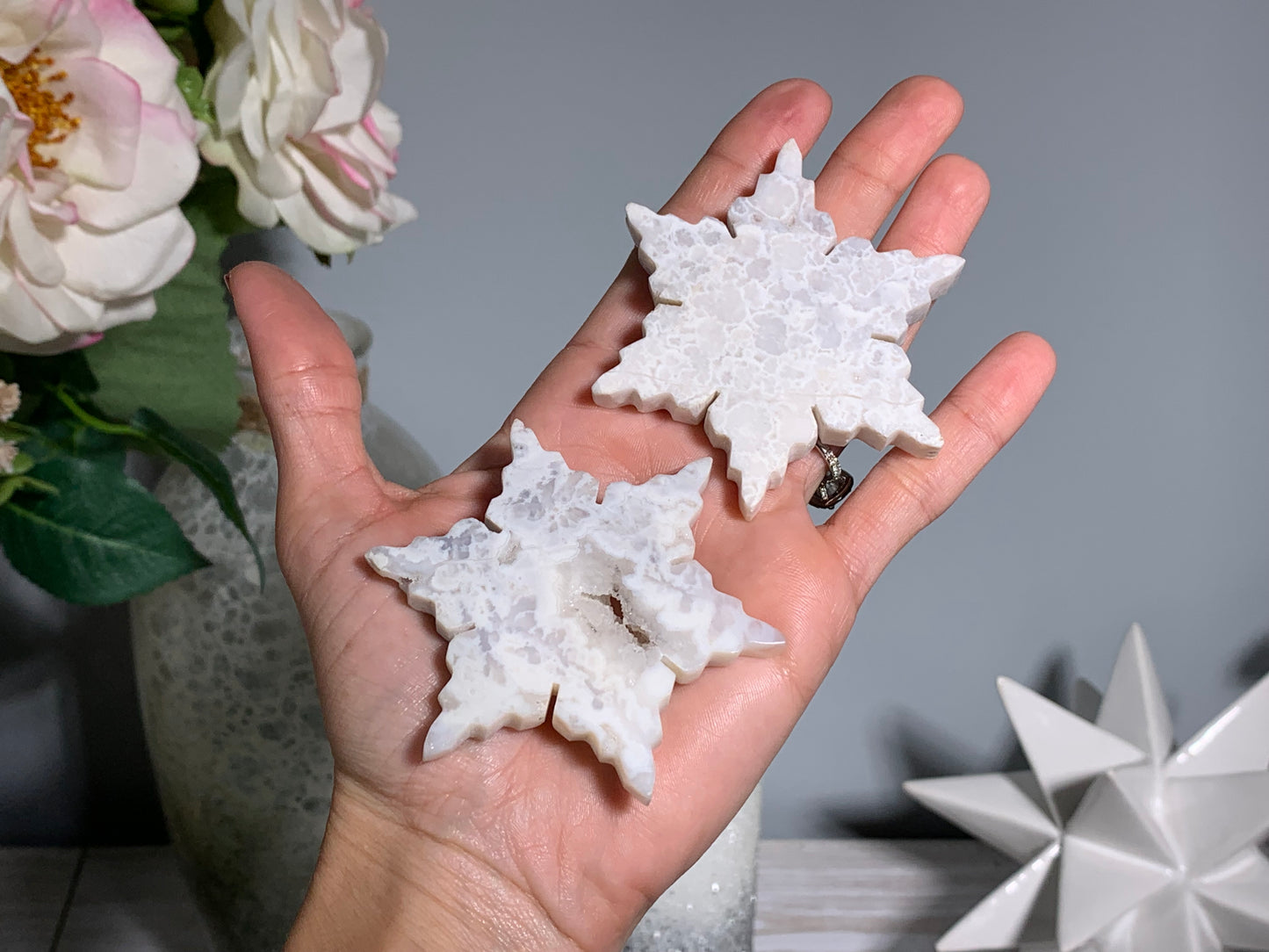 Snow Quartz Snowflake