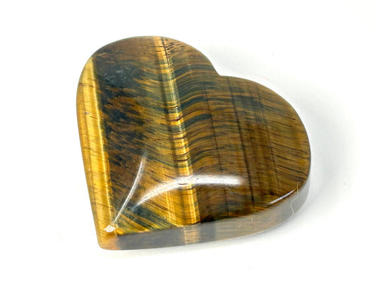 Blue Tigers Eye Heart #74