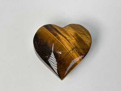 Tigers Eye Heart (1.6", 42mm)