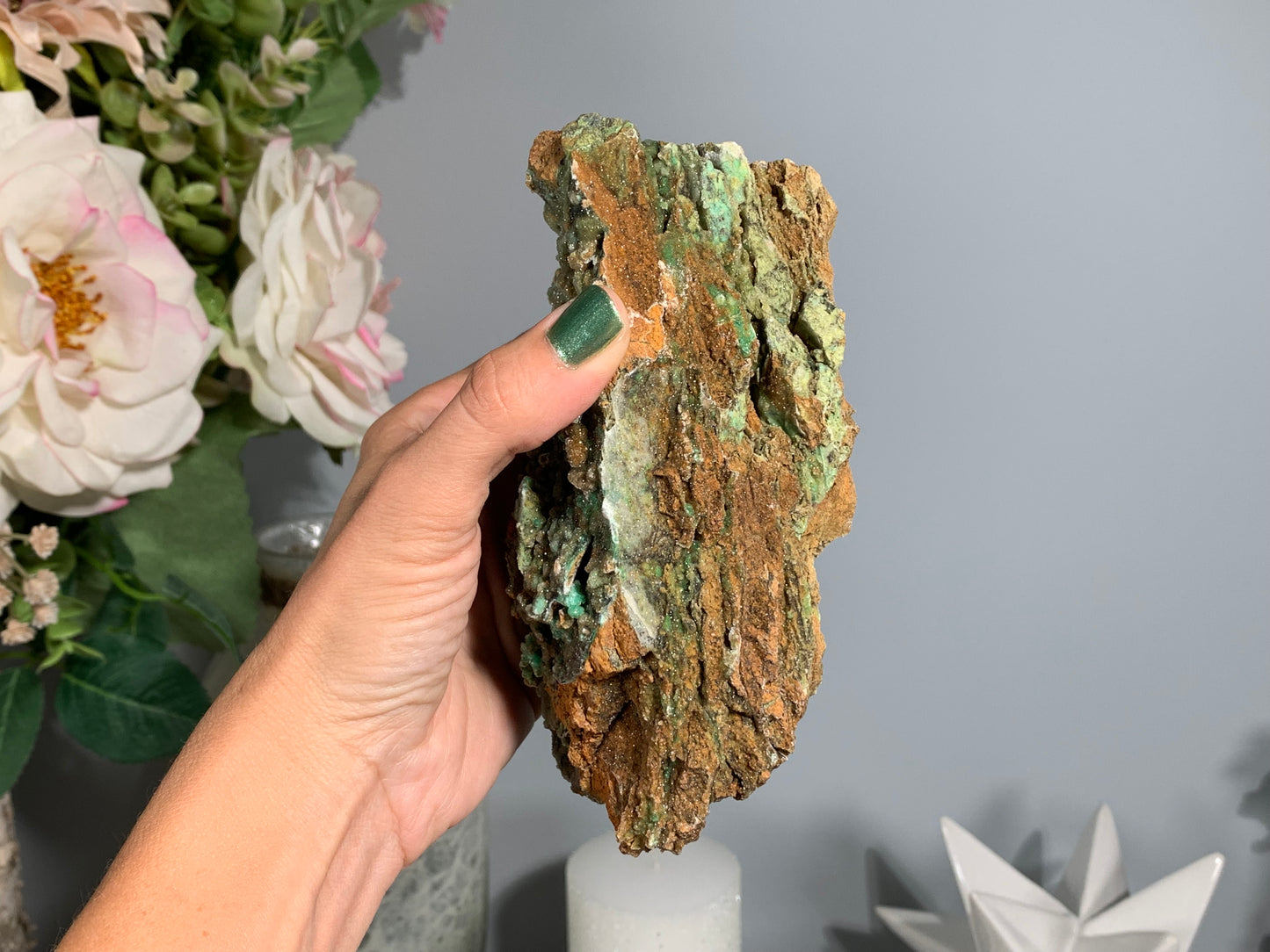 Druzy Chrysoprase (5.75", 146mm)