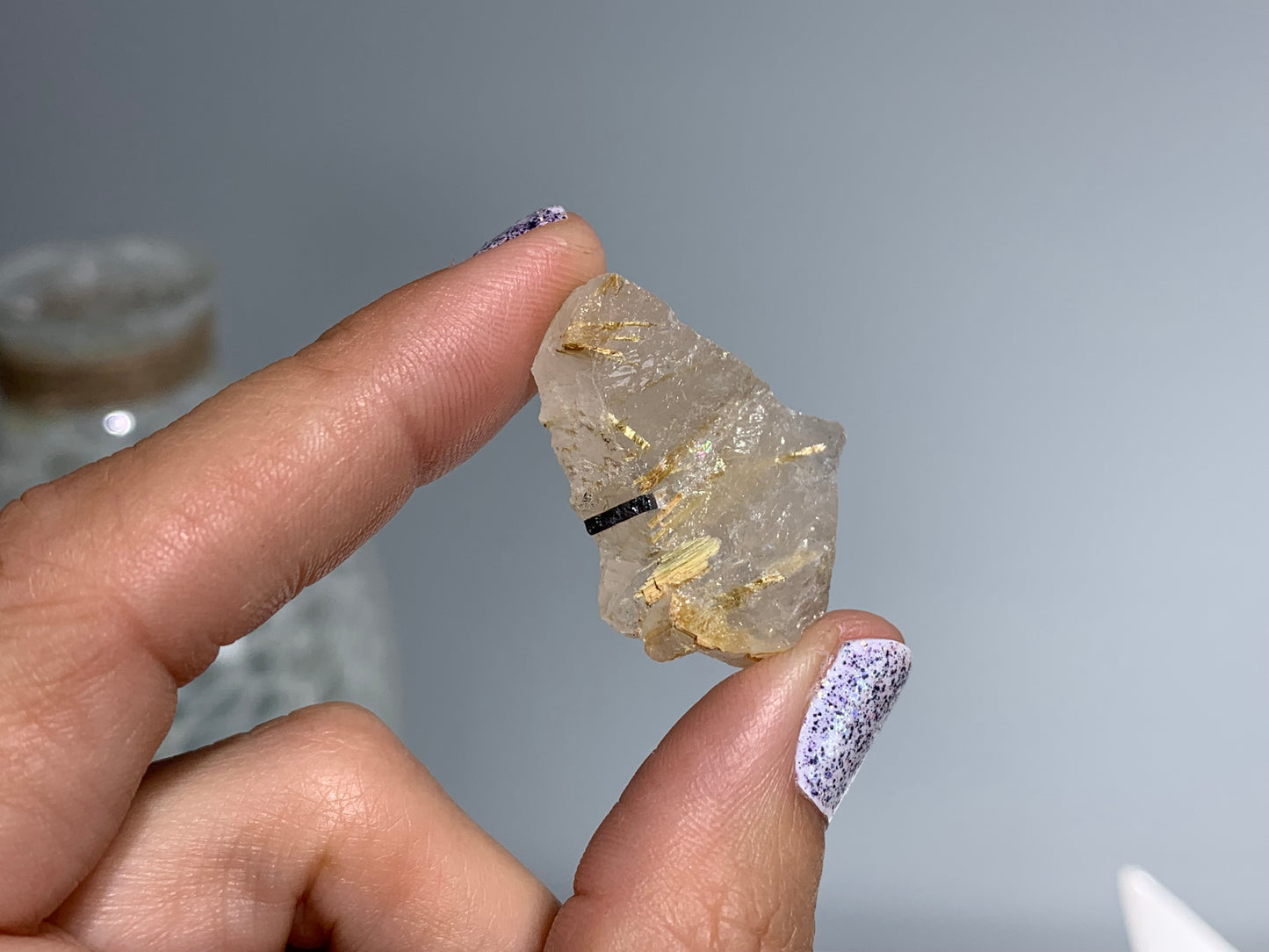 Gold Rutile in Quartz (5-8 grams)