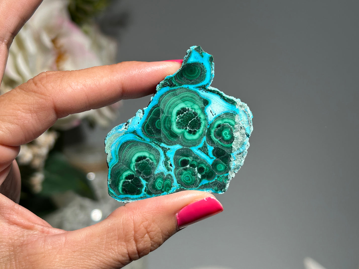 Malachite Chrysocolla Slab (2.1", 54mm)