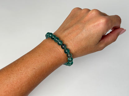Blue Green Fluorite Bracelet