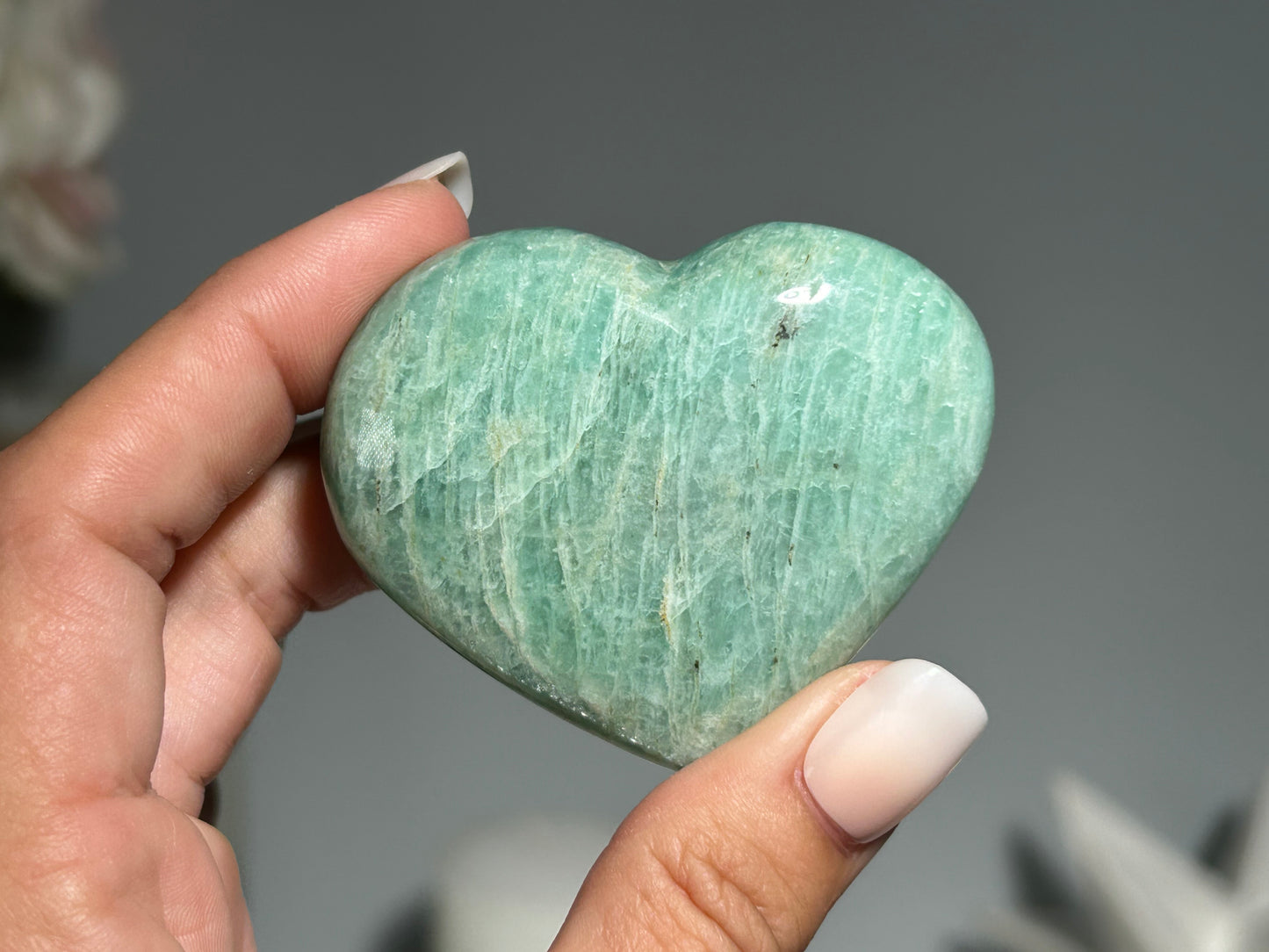 Amazonite Heart (2.2", 57mm)