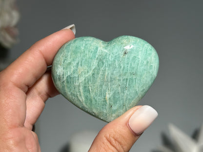 Amazonite Heart (2.2", 57mm)