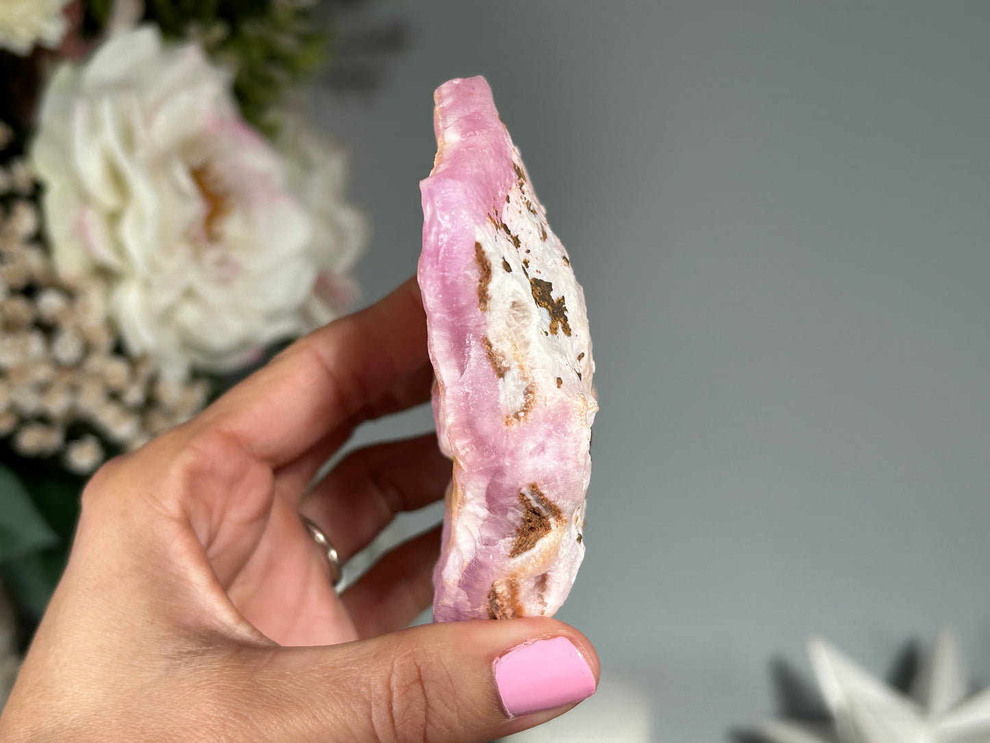 Natural Pink Aragonite (3.9", 98mm)