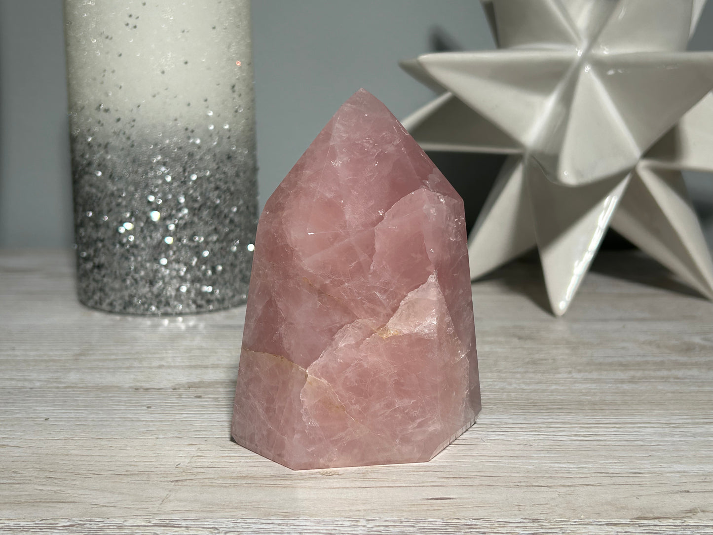 Rose Quartz Tower (3.8", 96mm)