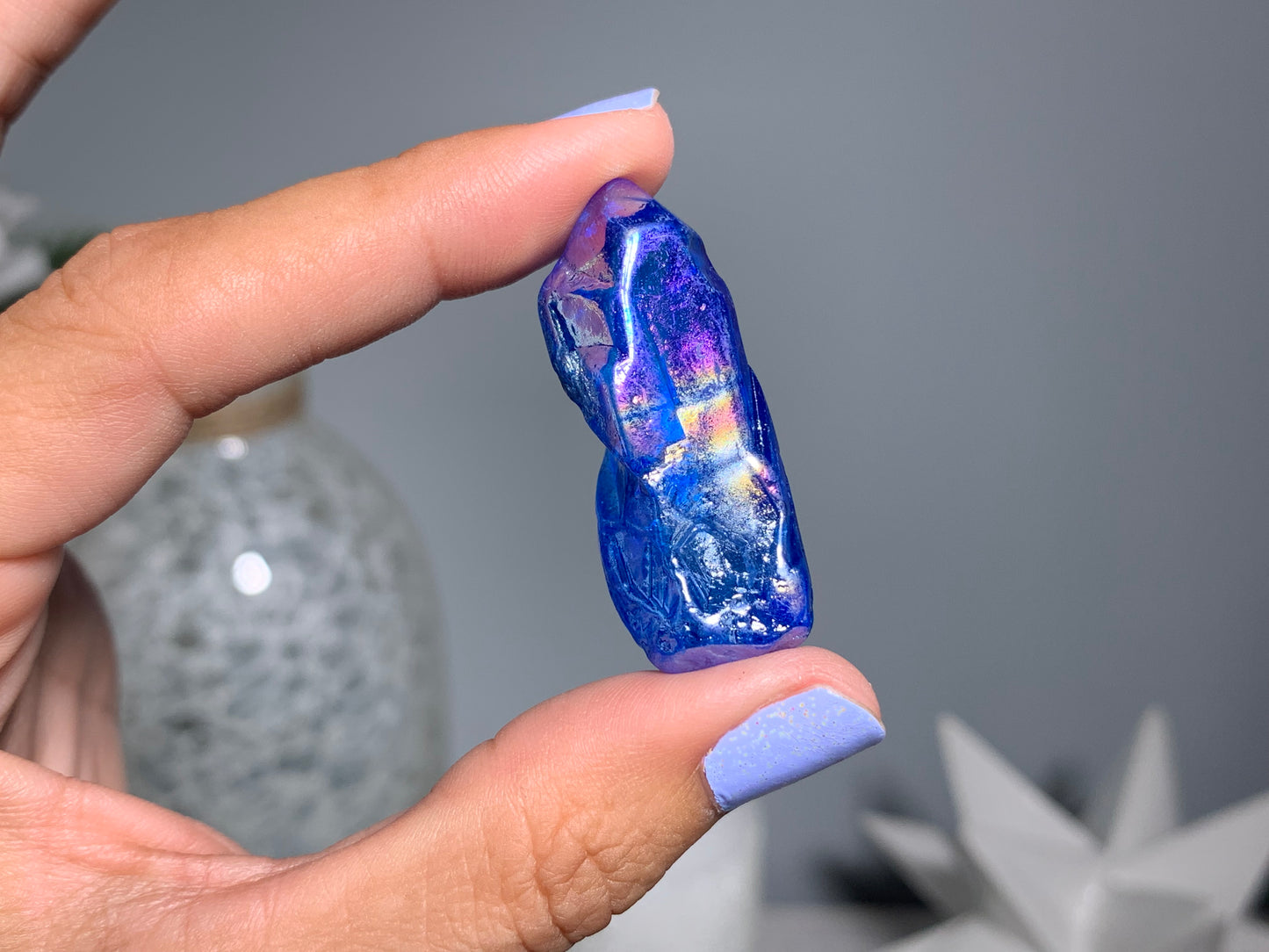 Blue Aura Quartz Point