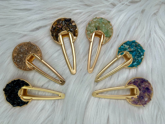 Crystal Moon Hair Clip