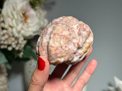 Red Vein Jasper Brain (3.2", 80mm)