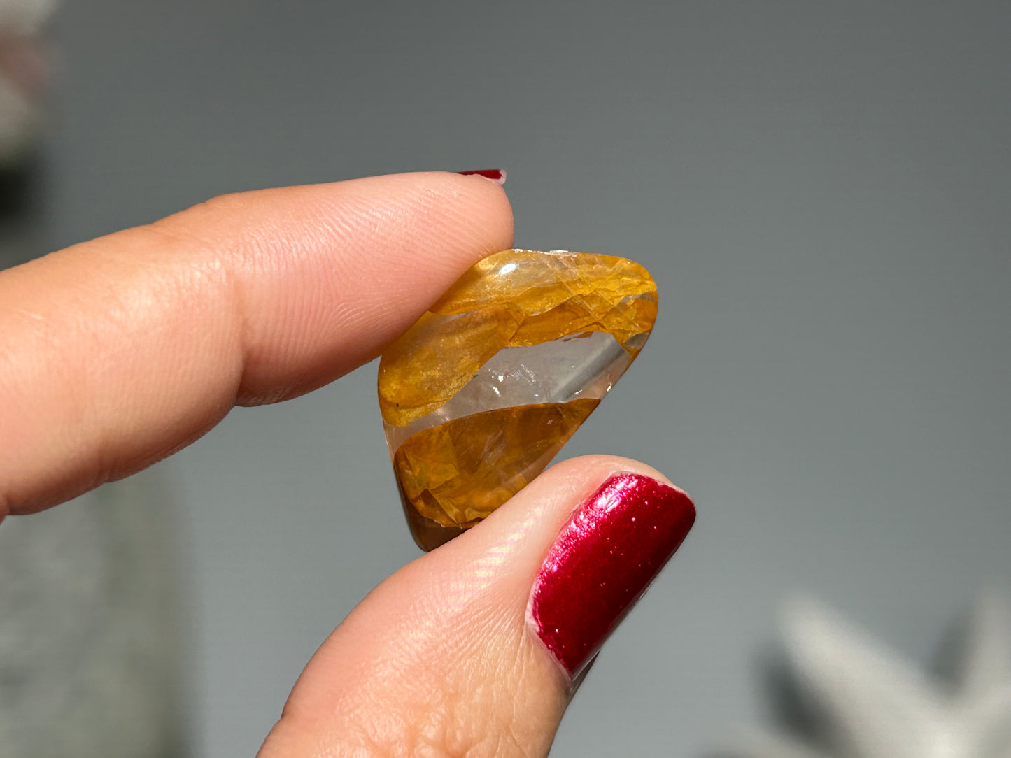 Tumbled Yellow Hematoid Quartz Small