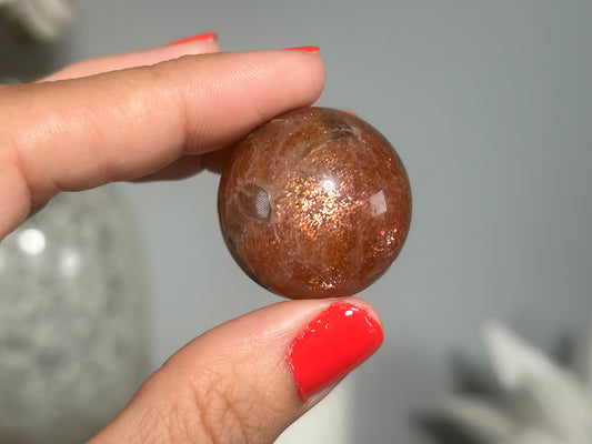 Confetti Sunstone Sphere (1", 27mm)