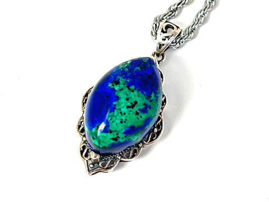 Azurite Malachite Pendant