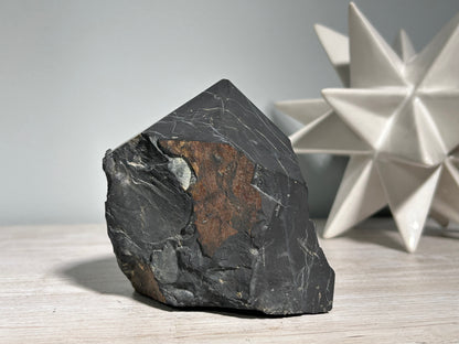 Shungite Half Raw Tower (3.9”, 100mm)