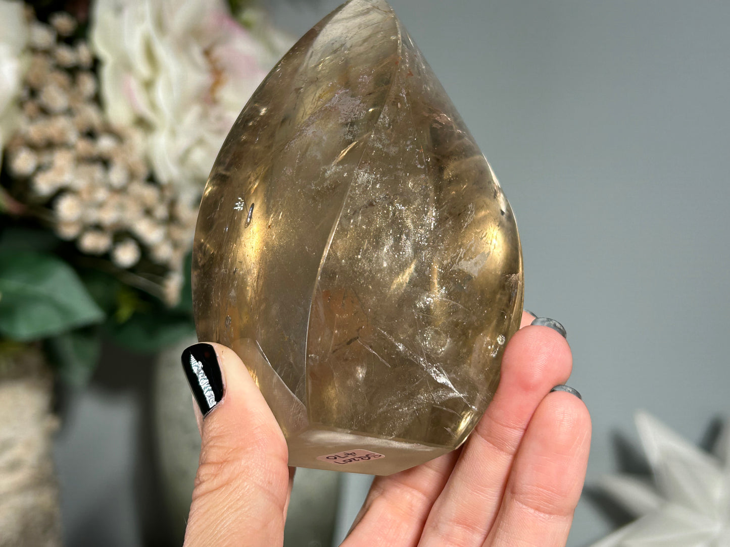 Smoky Quartz Flame (4.3", 110mm)