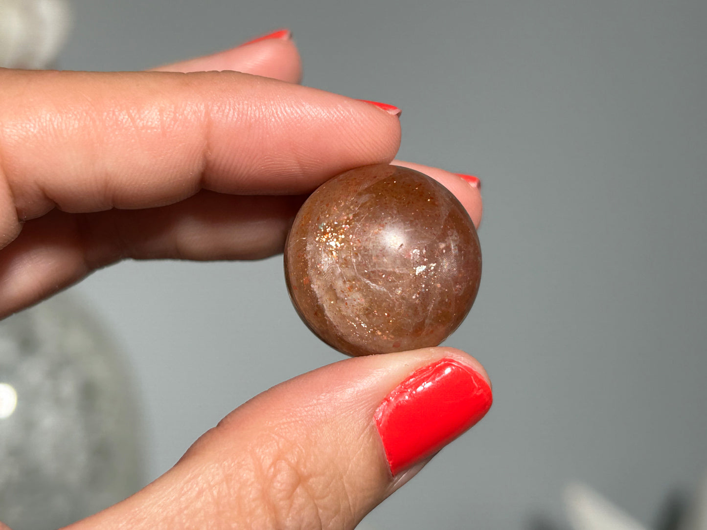 Confetti Sunstone Sphere (0.9", 22mm)