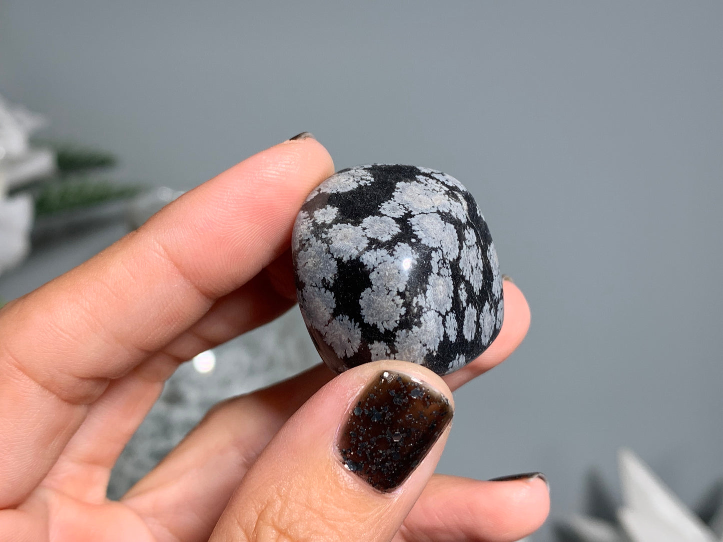 Tumbled Snowflake Obsidian Large