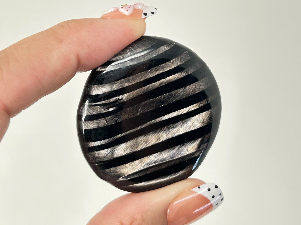 Hypersthene Palm Stone #37