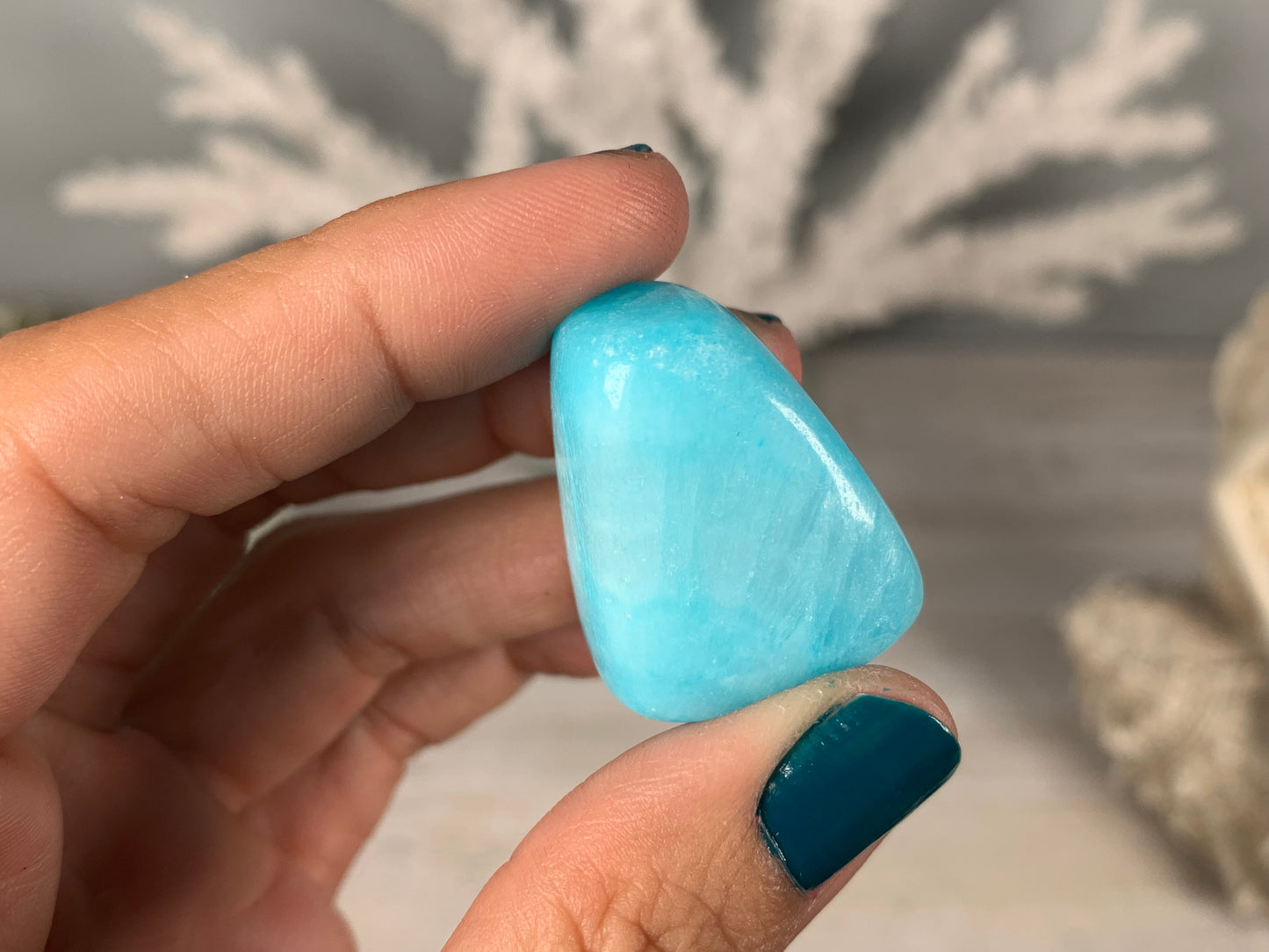 Tumbled Blue Aragonite