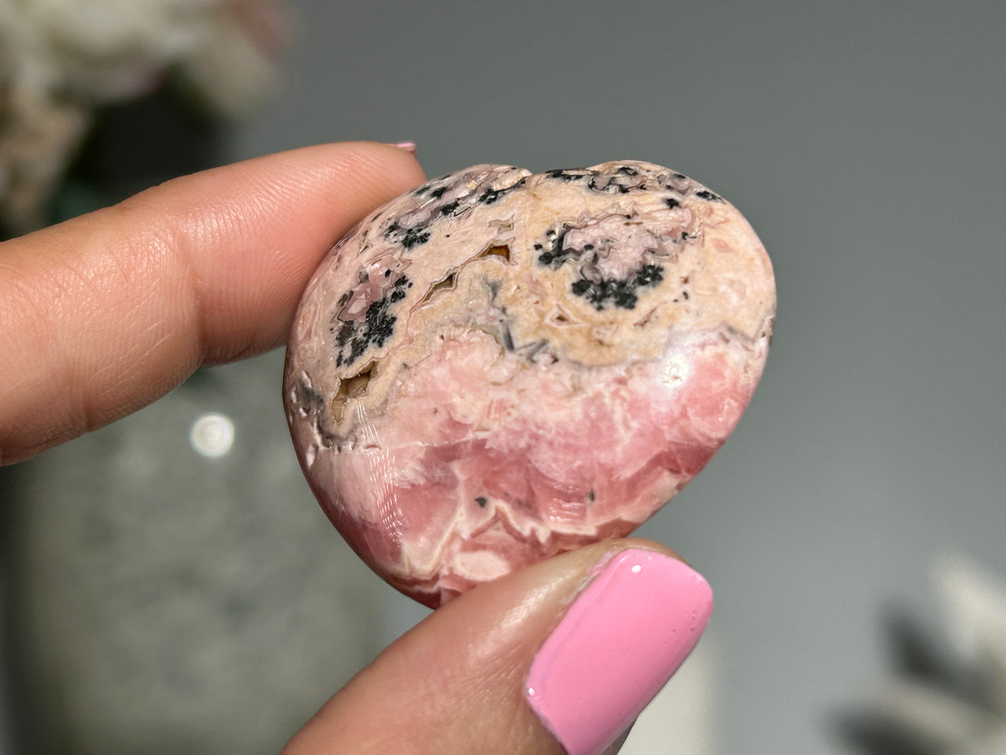 Rhodochrosite Heart (1.5" 37mm)