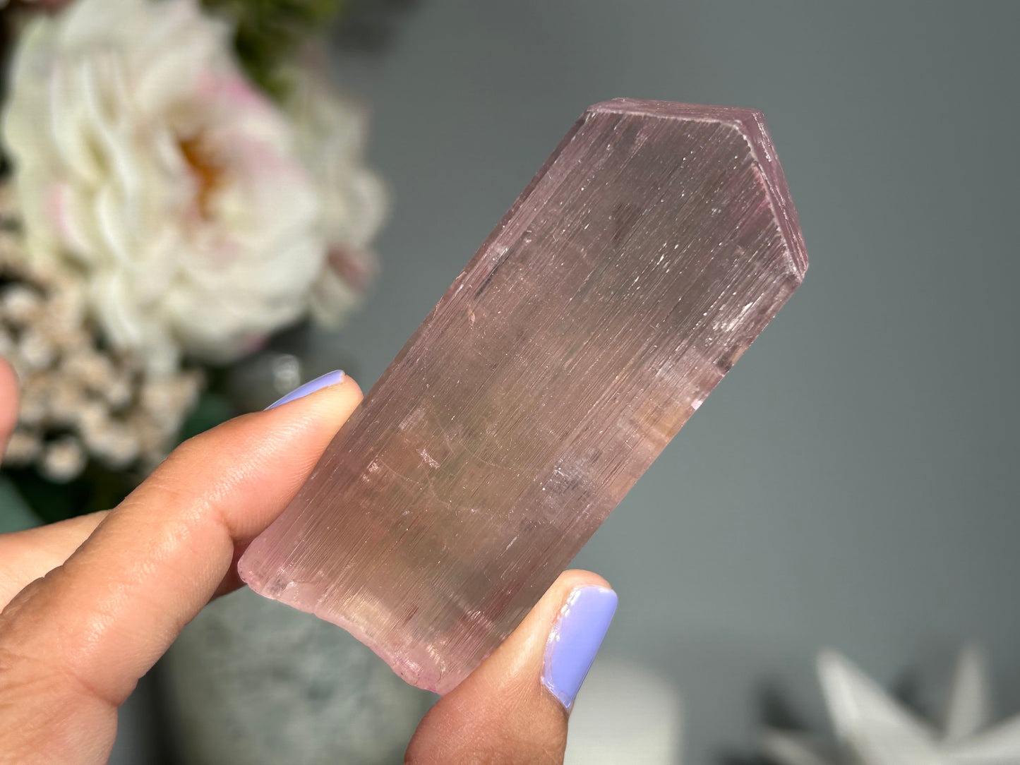 Natural Purple Kunzite Point (2.9", 75mm)