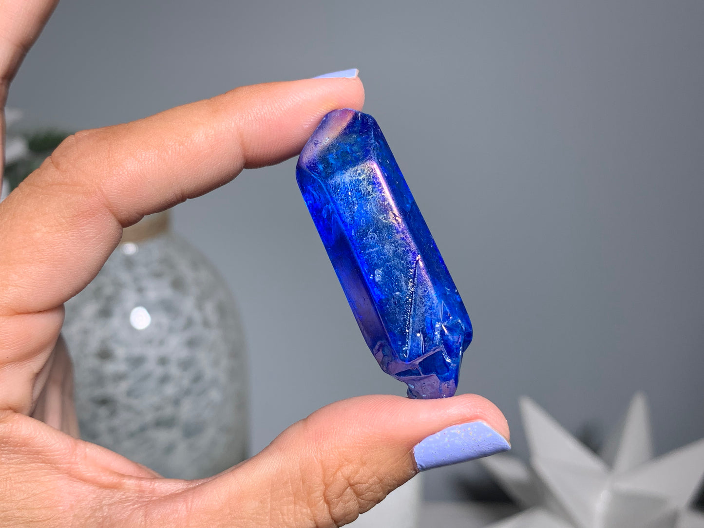 Blue Aura Quartz Point