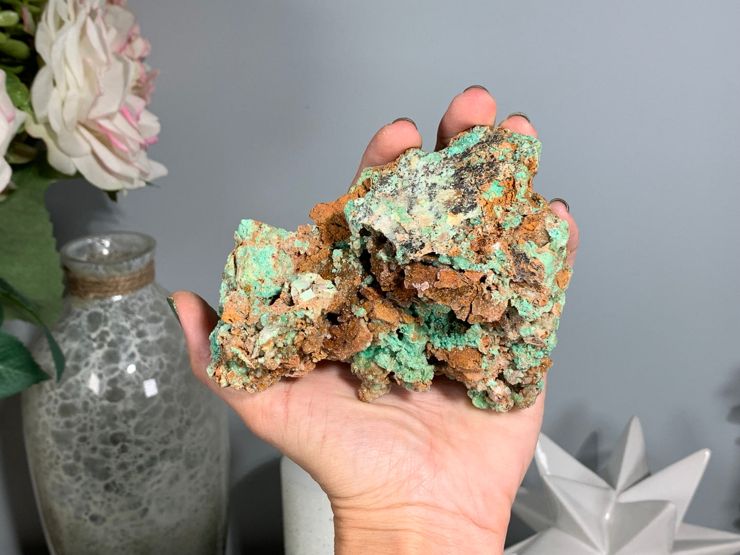 Druzy Chrysoprase (4.5", 116mm)