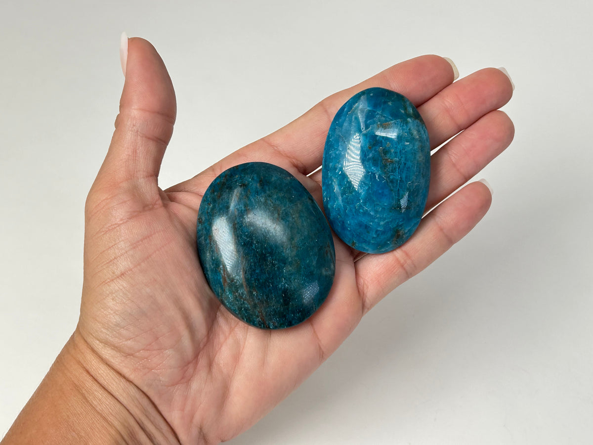 Apatite Palm Stone (2-2.3", 50-58mm)