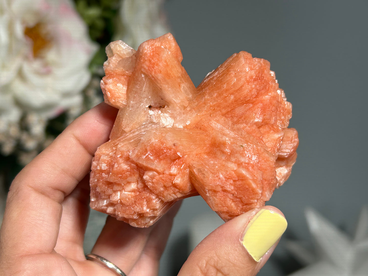 Red Stilbite Cluster (2.9", 75mm)