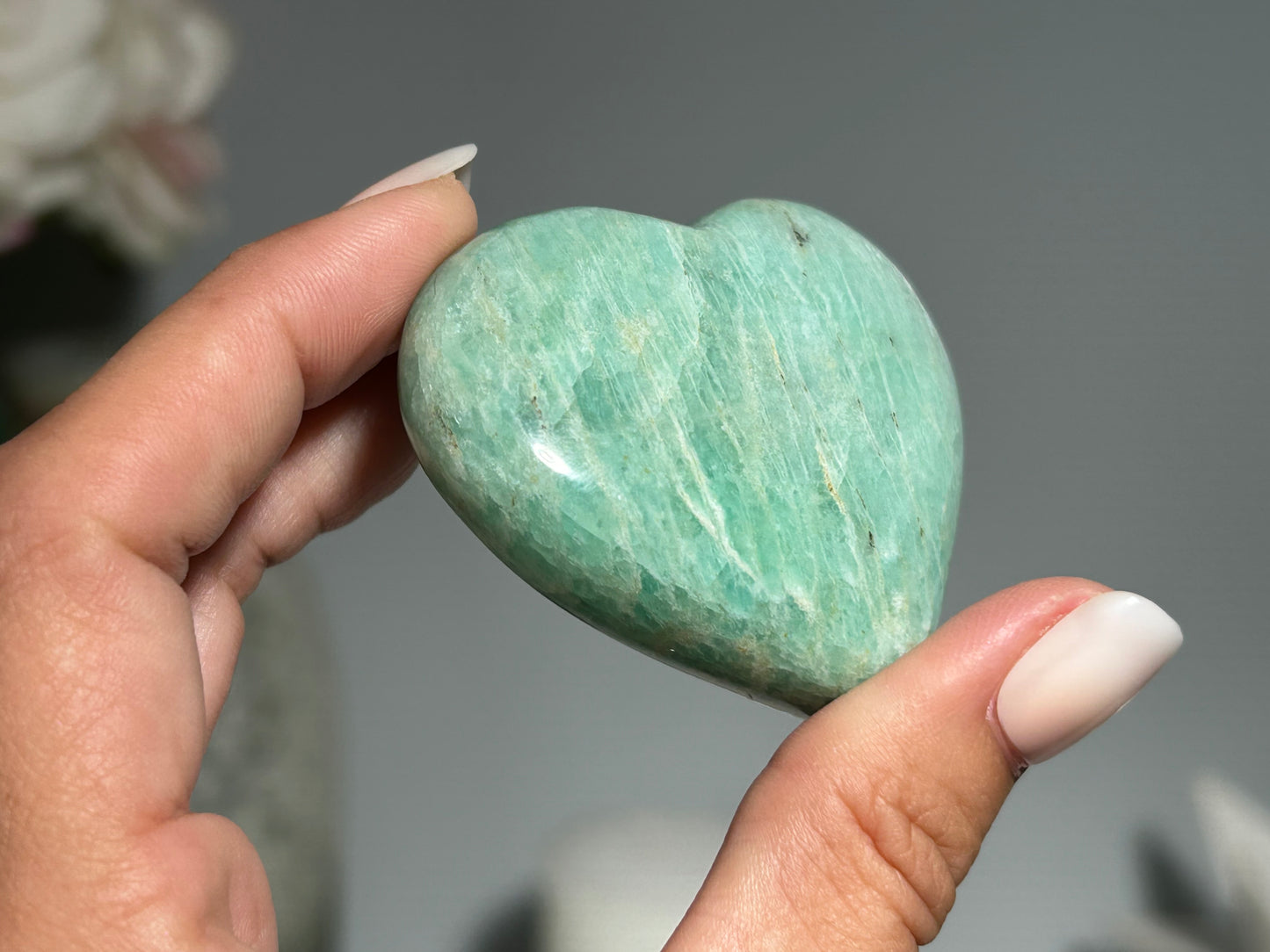 Amazonite Heart (2.2", 57mm)