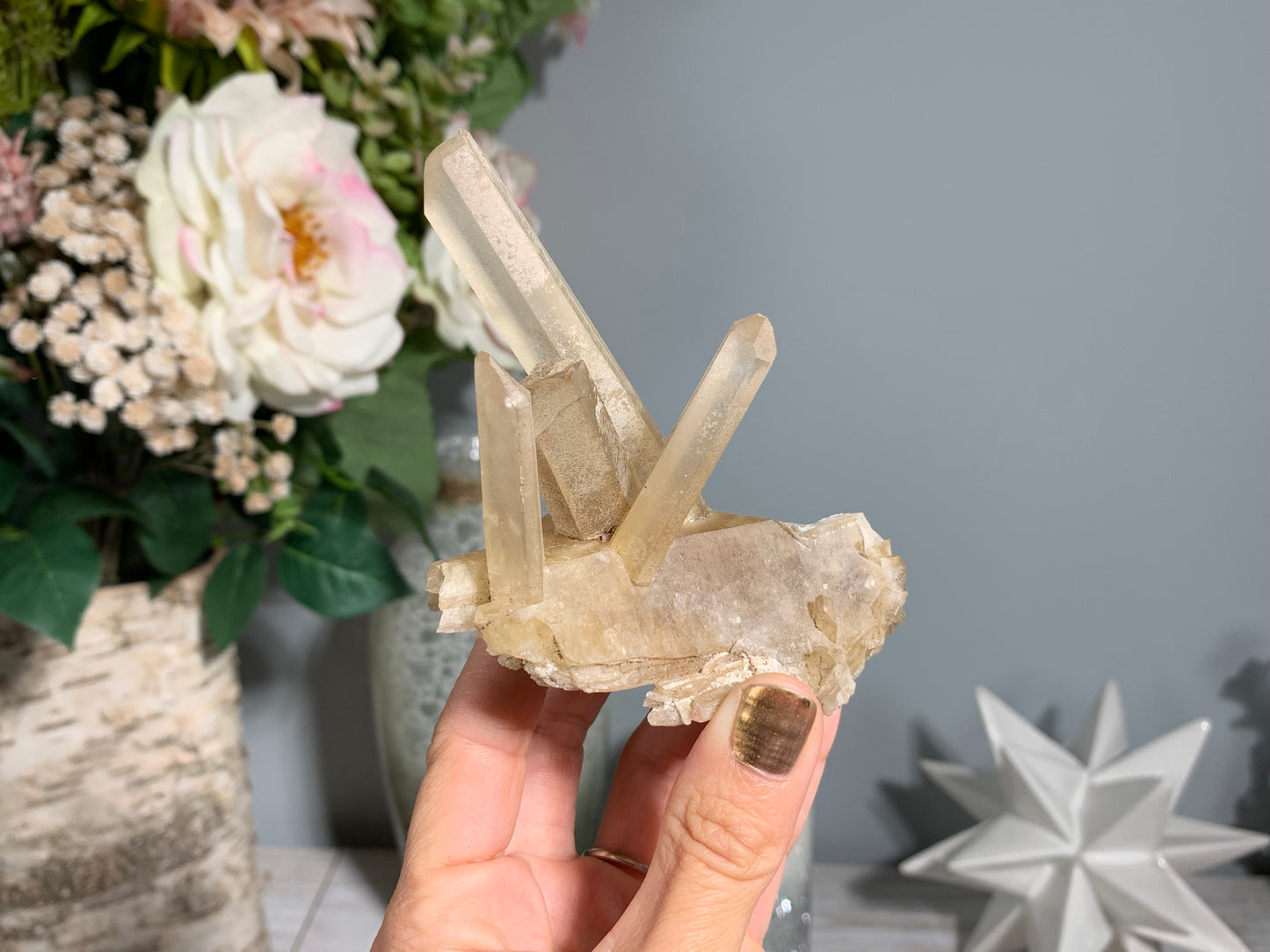 Congo Smoky Citrine Cluster (8.1", 206mm)