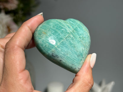 Amazonite Heart (2.5", 63mm)