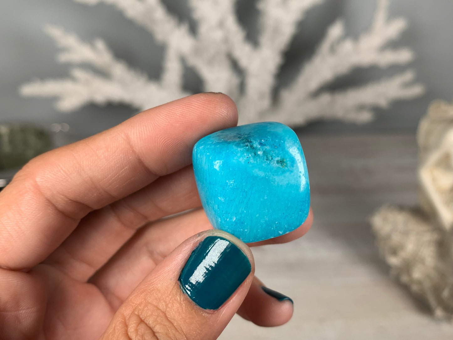 Tumbled Blue Aragonite