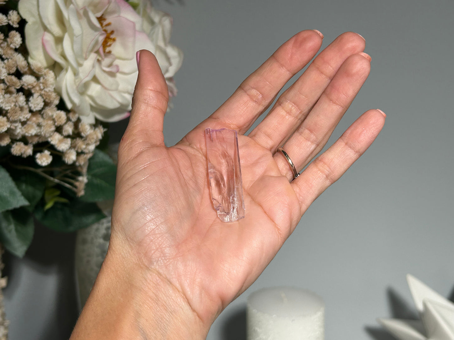 Natural Purple Kunzite Point (2", 52mm)