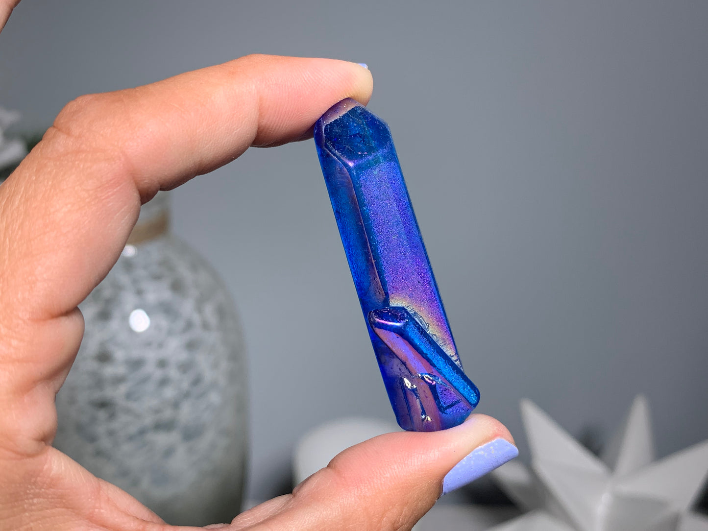 Blue Aura Quartz Point