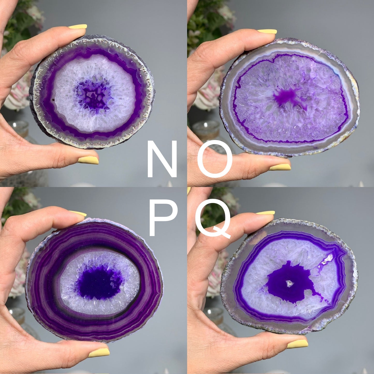 Dyed Purple Agate Slice