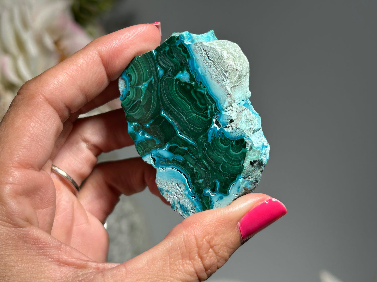 Malachite Chrysocolla Slab (2.25", 57mm)