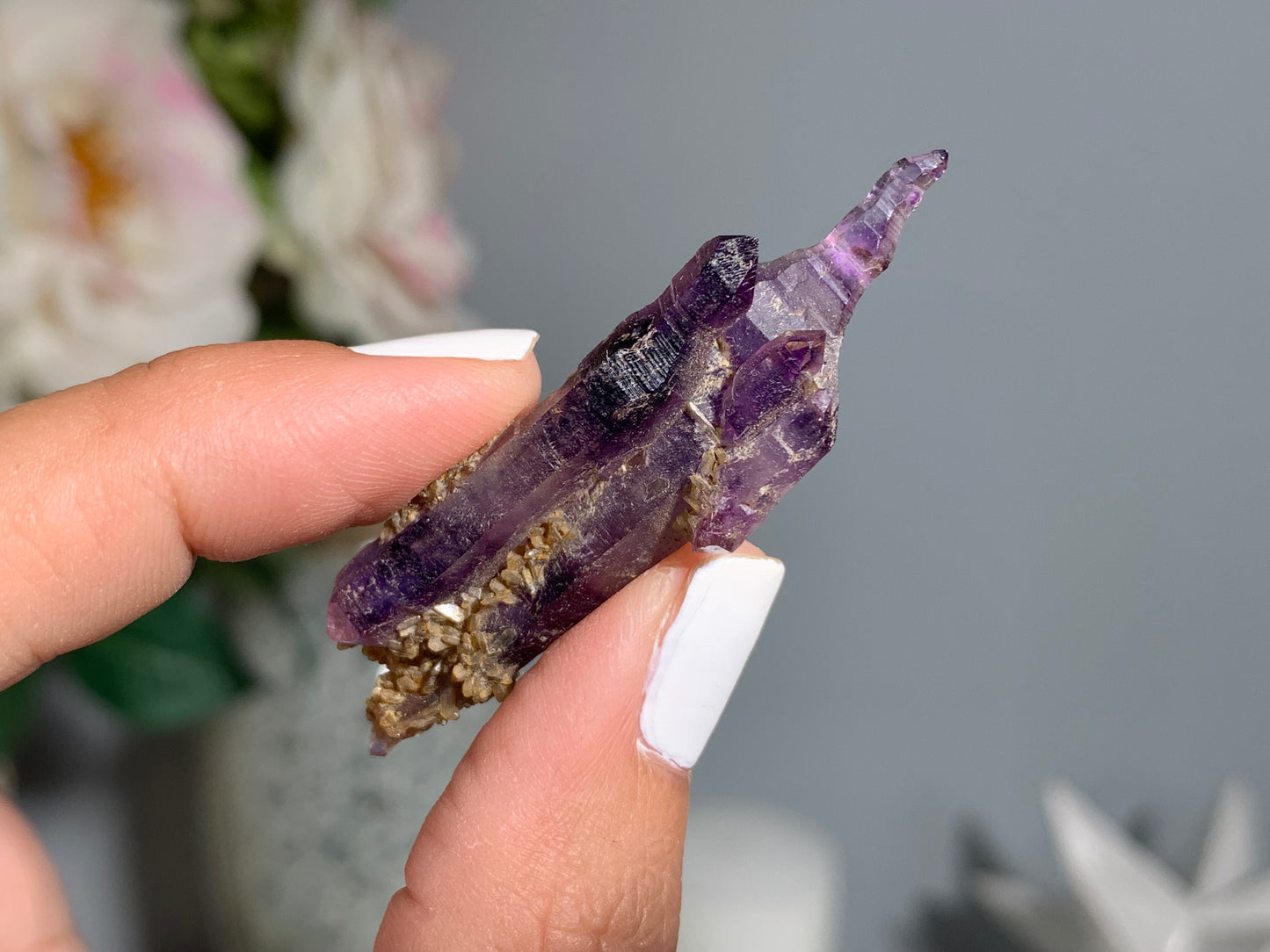 Double Terminated Brandberg Amethyst Point (2.1", 52mm)