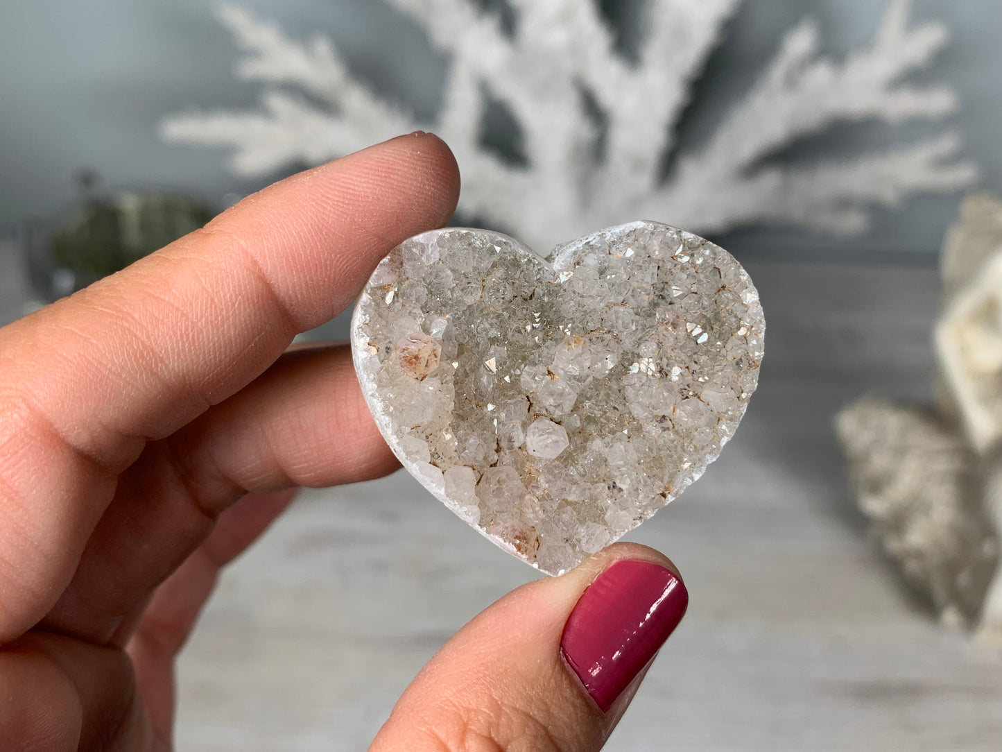 Druzy Heart (4-5 cm)