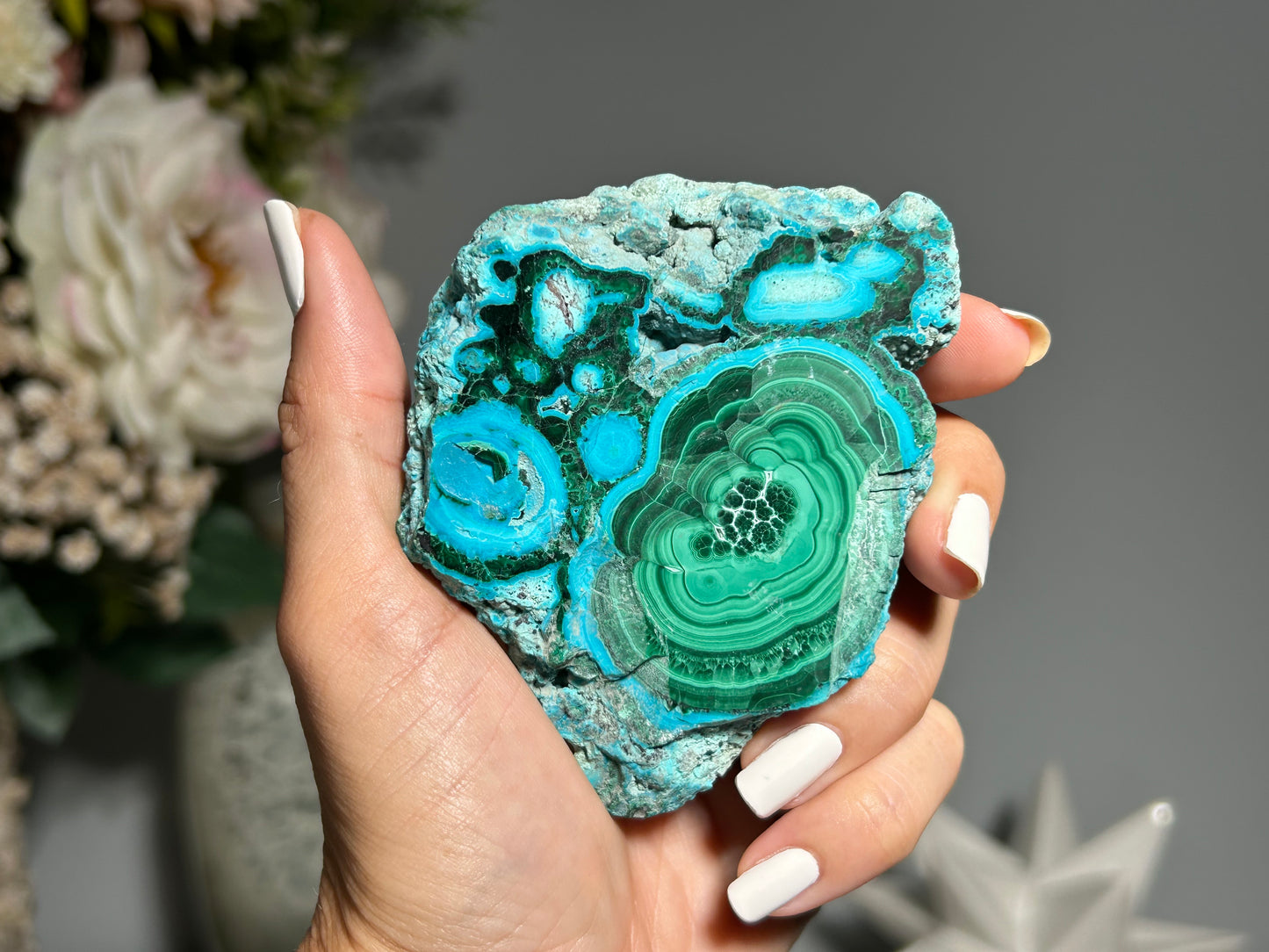 Malachite Chrysocolla Slab (3.3", 84mm)