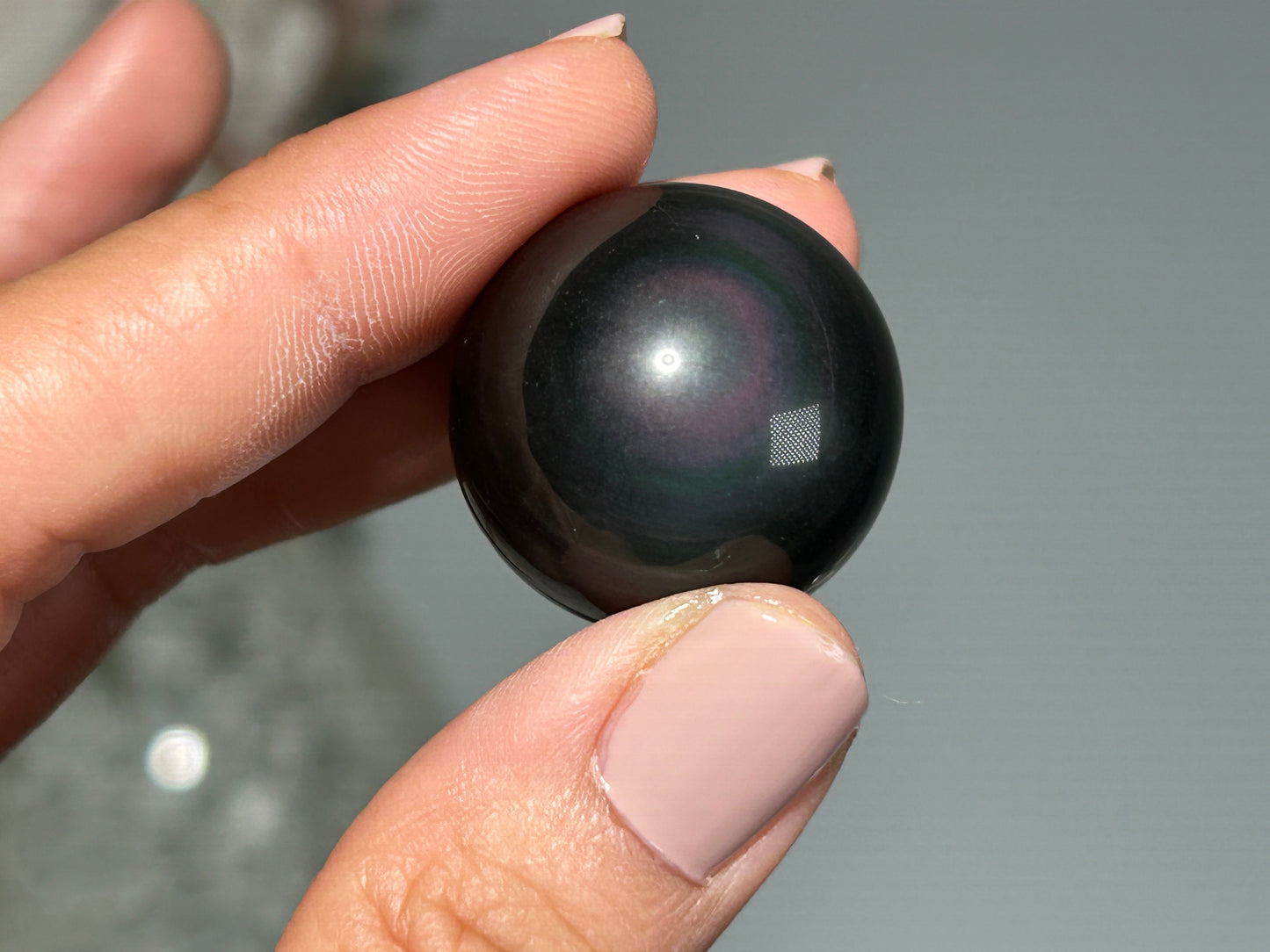 Small Rainbow Obsidian Sphere