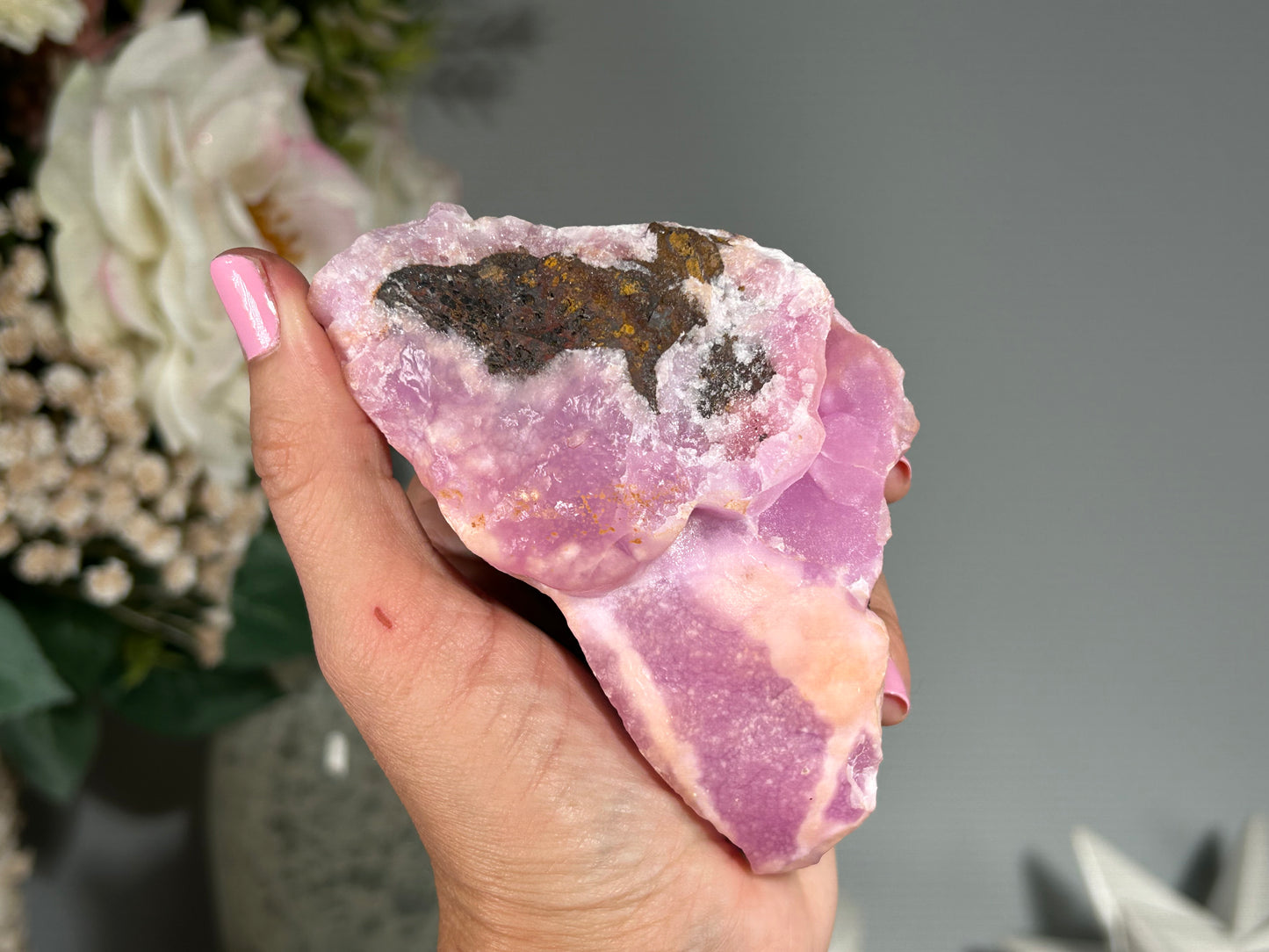 Natural Pink Aragonite (4.1", 105mm)