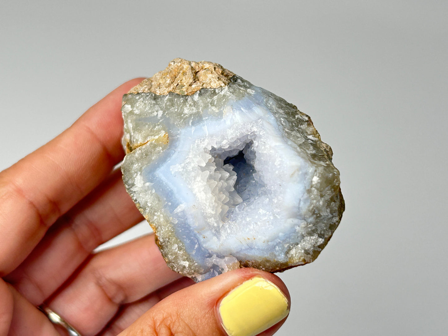 Natural Blue Lace Agate (2.8", 71mm)