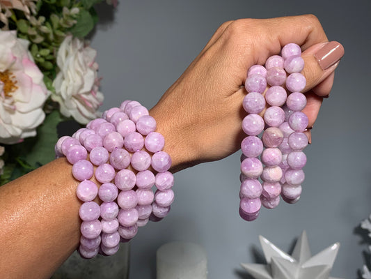 10mm Purple Kunzite Bracelet