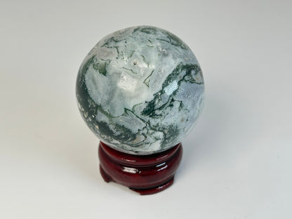 Moss Agate Sphere (2.3", 59mm)
