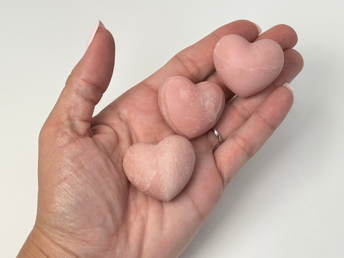 Pink Opal Heart (1.3", 34mm)