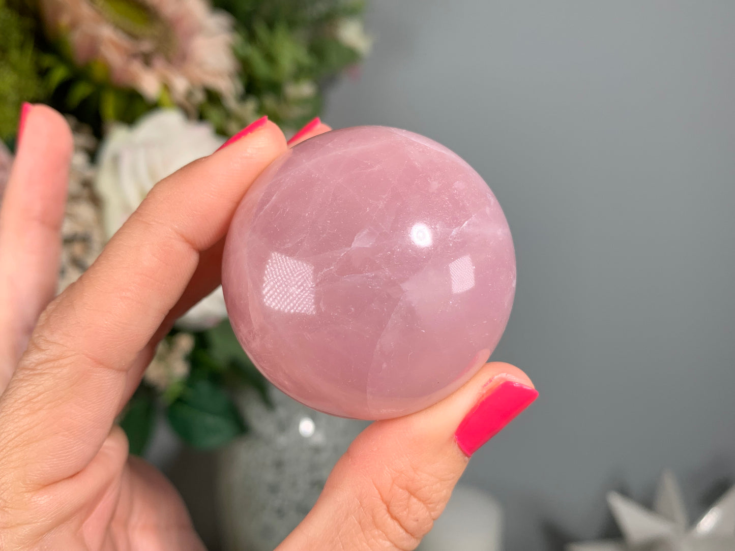 Rose Quartz Sphere (1.8-1.9" 45-49mm)