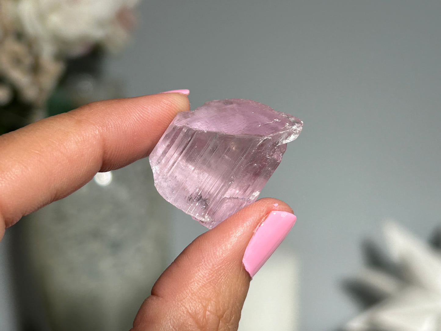 Natural Purple Kunzite Point (1", 25mm)