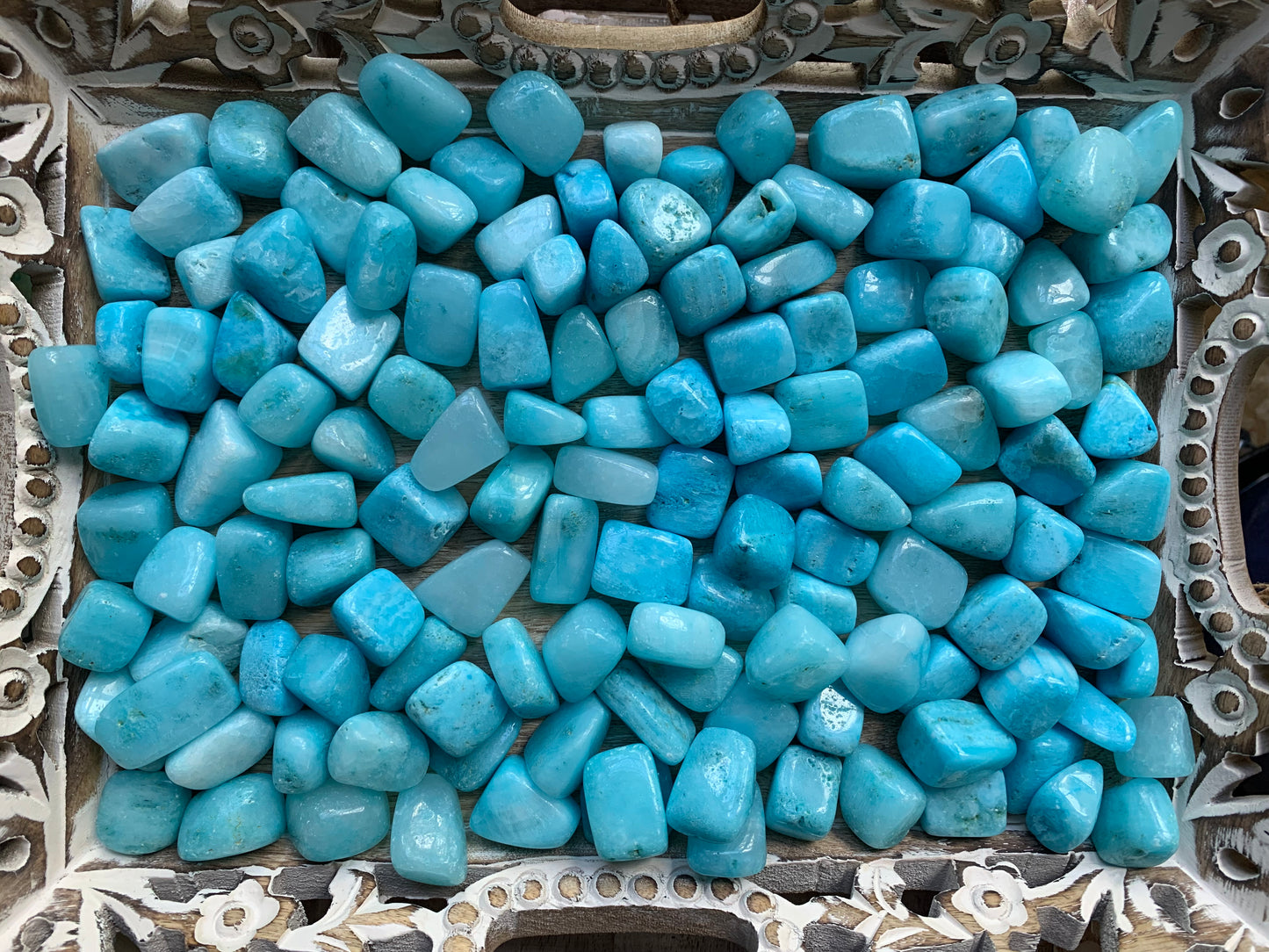 Tumbled Blue Aragonite